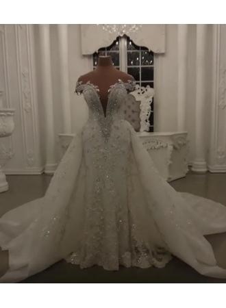 Hochzeit - Luxus Brautkleider A Linie 