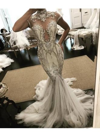 Mariage - Fashion Brautkleider Mit Spitze Meerjungfrau Hochzeitskleid Online Kaufen Modellnummer: XY414