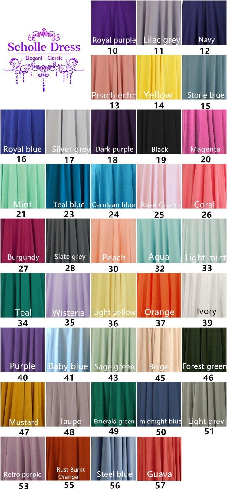 Wedding - Bridesmaids dress infinity dress Color sample：Buy one, and then leave a message, you can get four swatch
