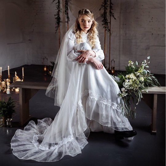 Mariage - Wedding Veil,Wedding Veils, Ivory Wedding Veil,Drop veil,