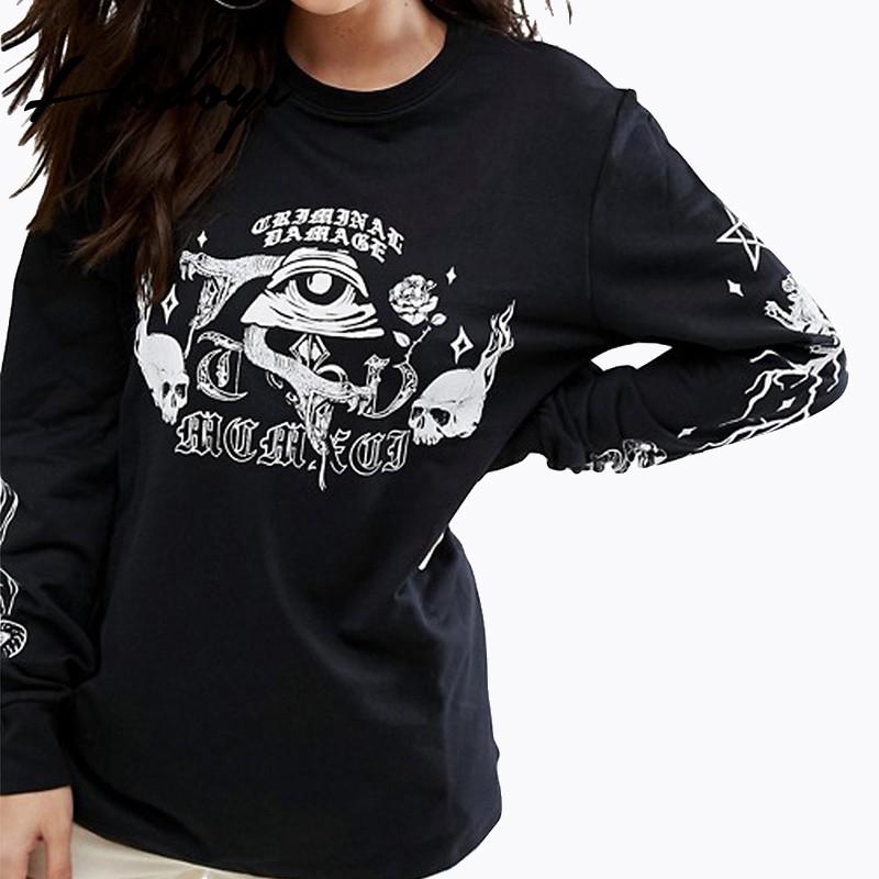 Свадьба - Sport Style Vogue Printed Solid Color Fall Creative Casual 9/10 Sleeves Hoodie - Bonny YZOZO Boutique Store