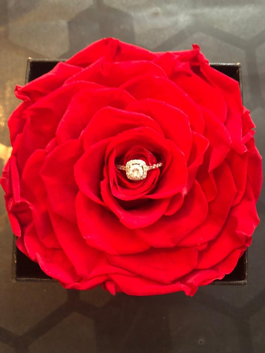 زفاف - Valentine's Day gift wedding proposal engagement rose rose preserved