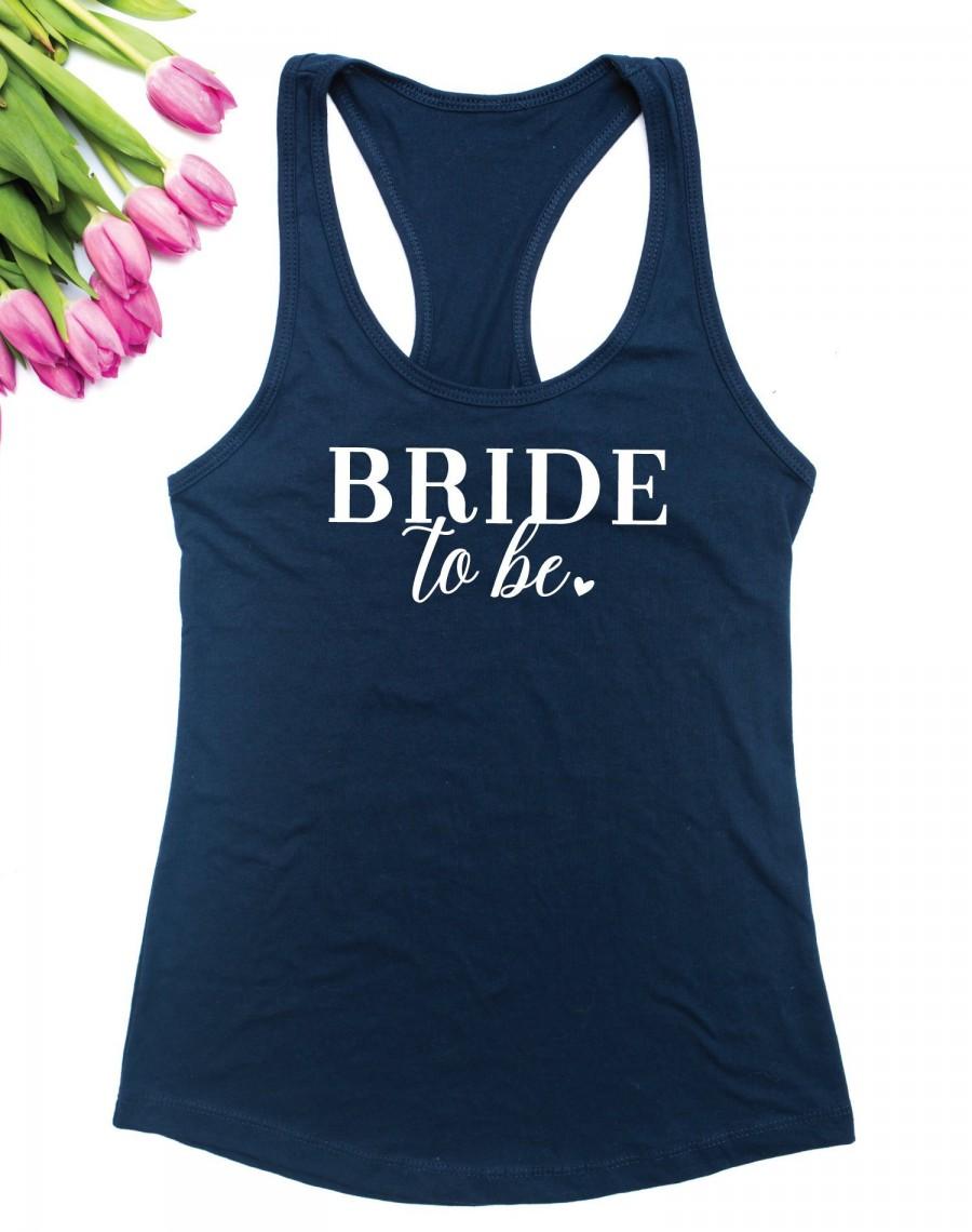 Hochzeit - Bride to be tank top / Wedding Tanktop / Bride gift / Bridal Shower Gift
