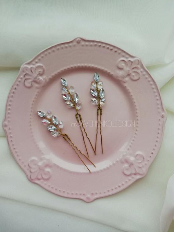 Свадьба - Wedding hair pins and proposal box