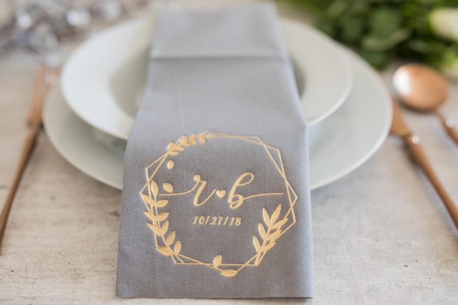 Hochzeit - Personalized napkins, DINNER,napkins, serwetki, Bedruckte Servietten, Hochzeit, Personalized Napkins, Wedding napkins, Decorpress