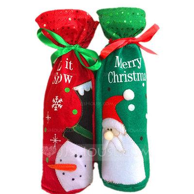 زفاف - Beter Gifts®New Year Party Christmas Day Red Wine Bottle Holder Favor Bag