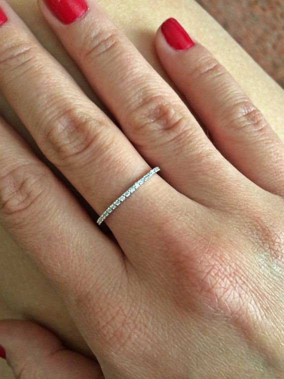 Wedding - Natural 1.25 mm Diamond Eternity ring