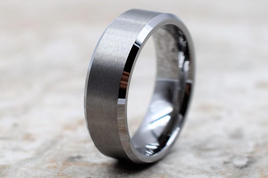 زفاف - Tungsten Ring, Men's Tungsten Wedding Band, Men's Tungsten Ring, Tungsten Band, Tungsten, Men's Tungsten, Personalized Engraving, Men's Ring