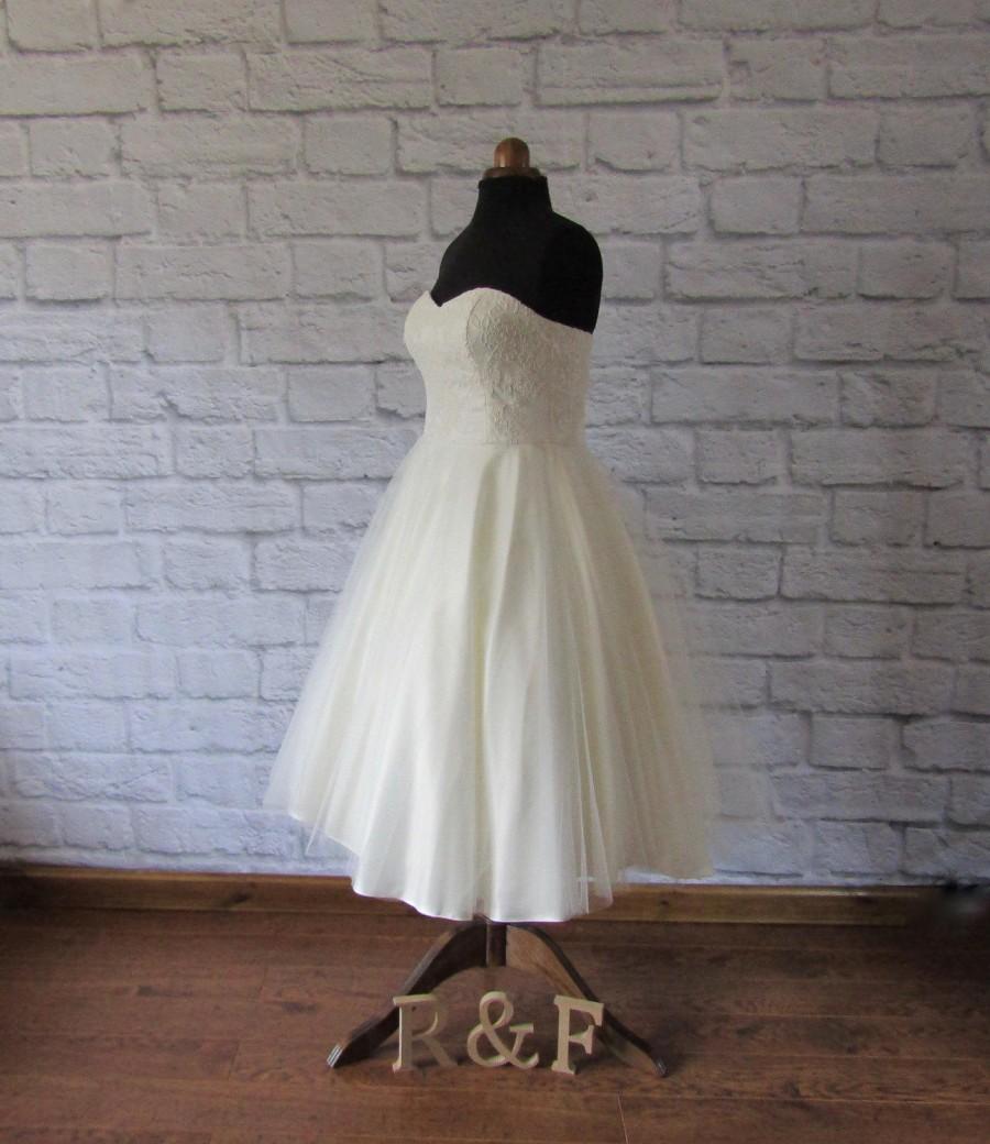 Mariage - The Florence silk tea length wedding dress