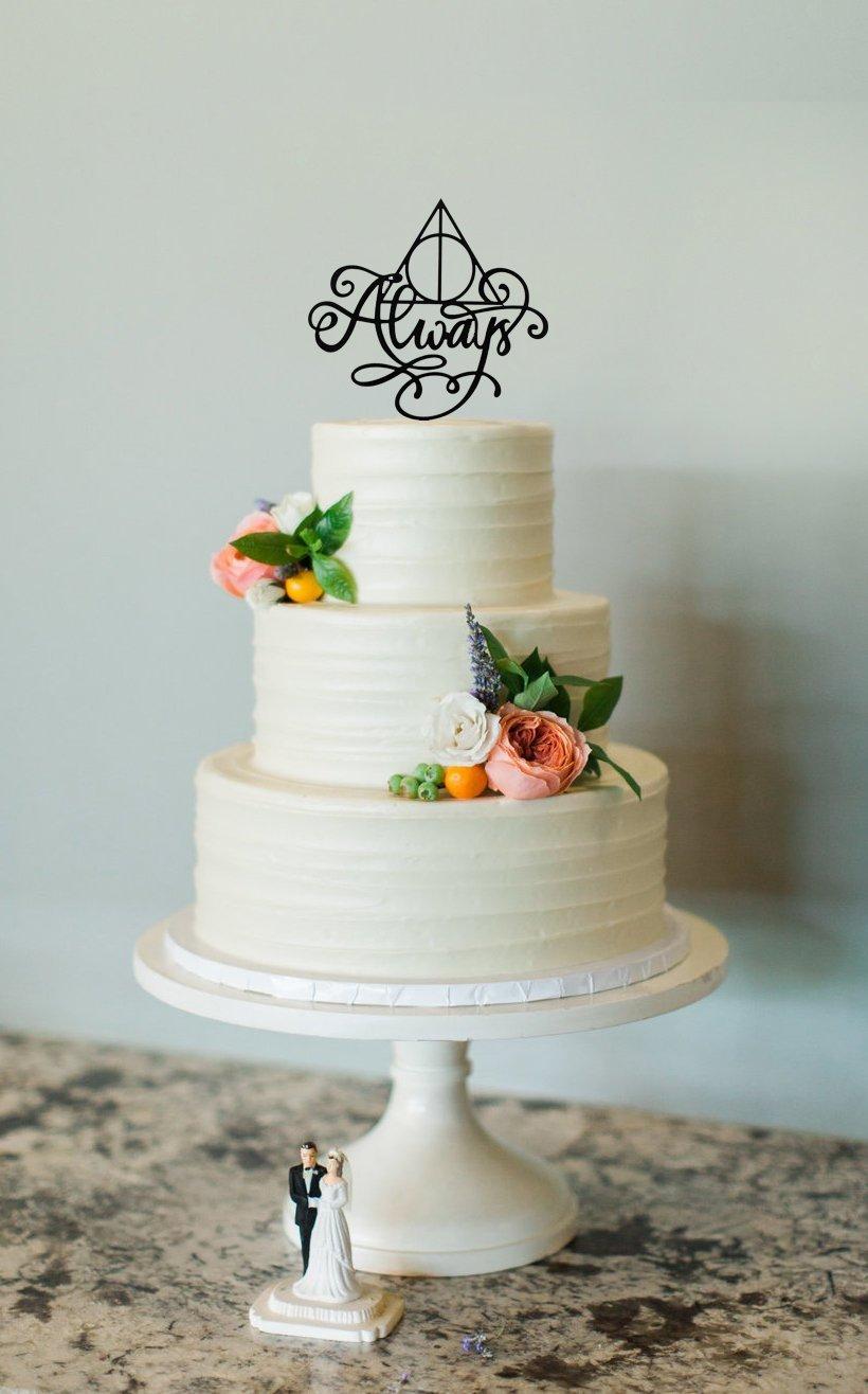 Hochzeit - ALWAYS Cake Topper - Harry Potter Inspired Theme - Wedding, Anniversary