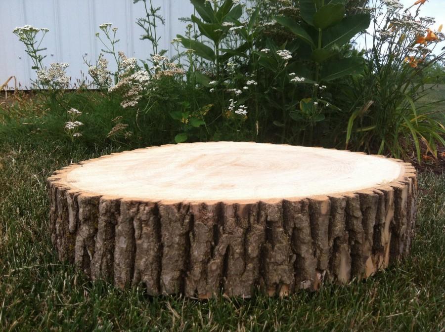 Hochzeit - 10 8-10"  Rustic Wood Tree Slices Woodland Wedding Decor SOURWOOD Disc Log Round Centerpieces