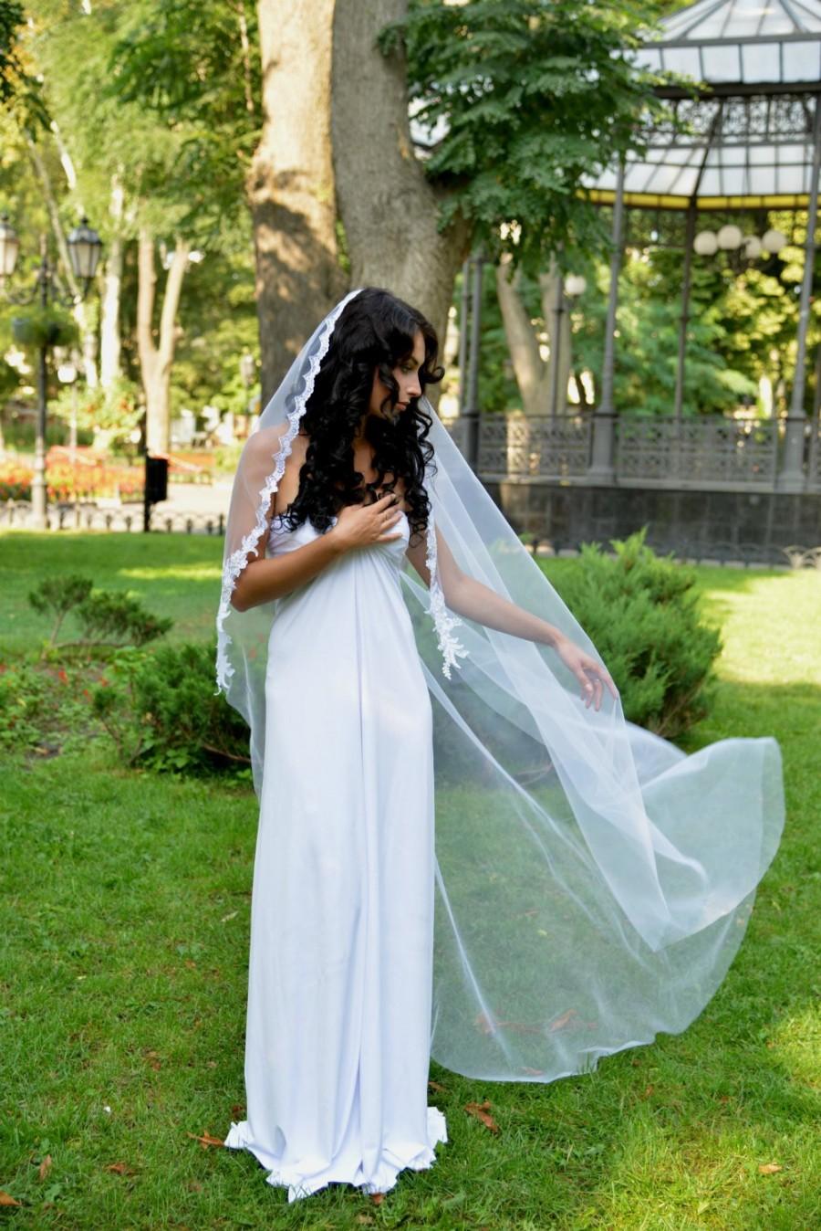 زفاف - Chapel veil, mantilla veil lace, Cathedral veil, Wedding Veil, lace veil, veils,Mantilla Veil, English tulle Lace Veil, Lace Veil, mantilla