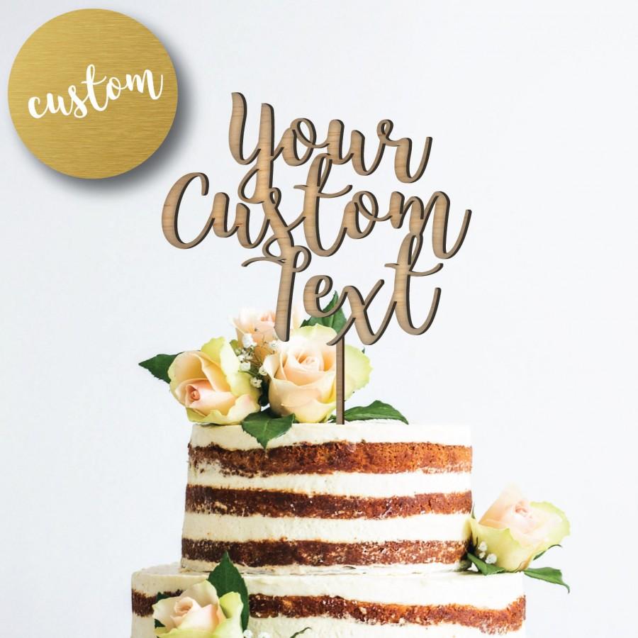 زفاف - Custom Cake Topper, Rustic Wedding Decor, Personalized Wedding Accessories