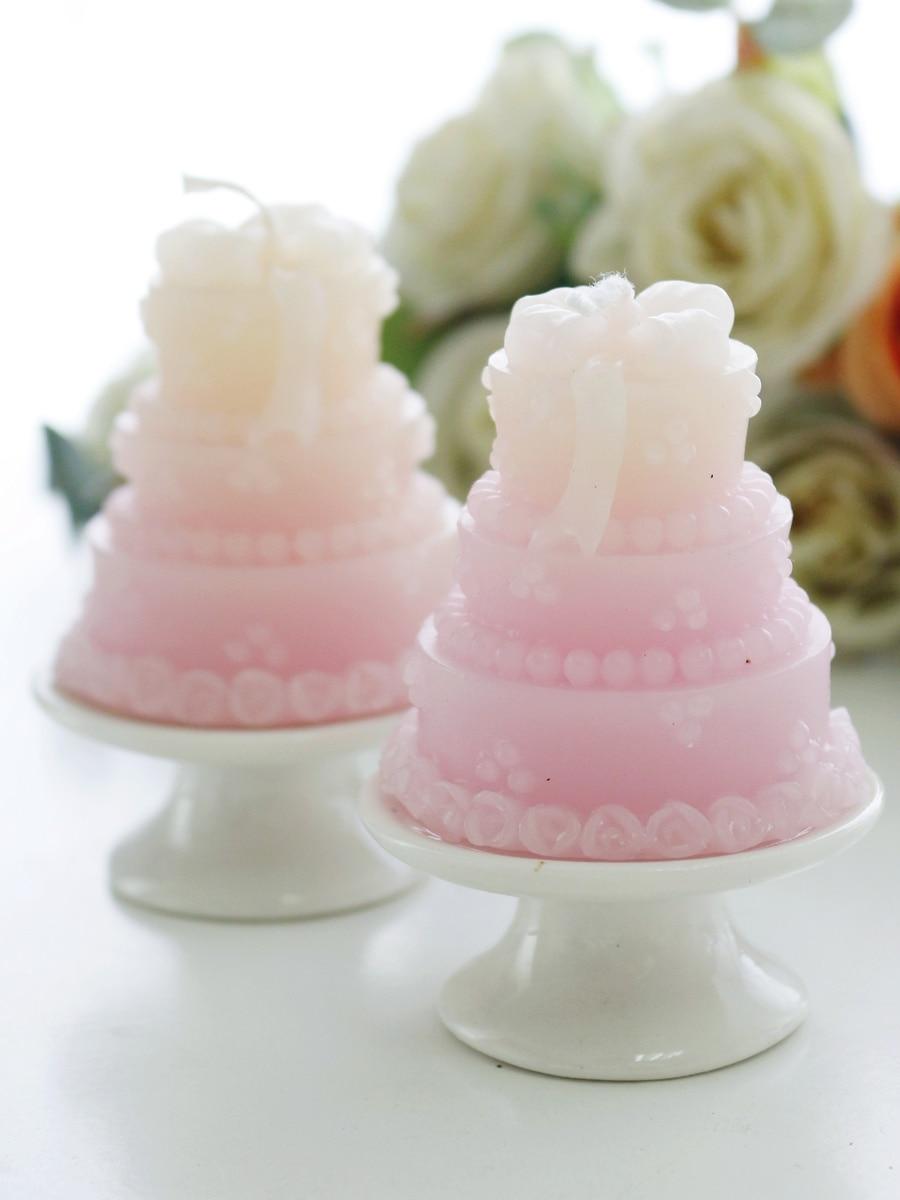 Mariage - BeterWedding Baby Birthday Tealight Candle Cake Shape Design Adorable Decoration