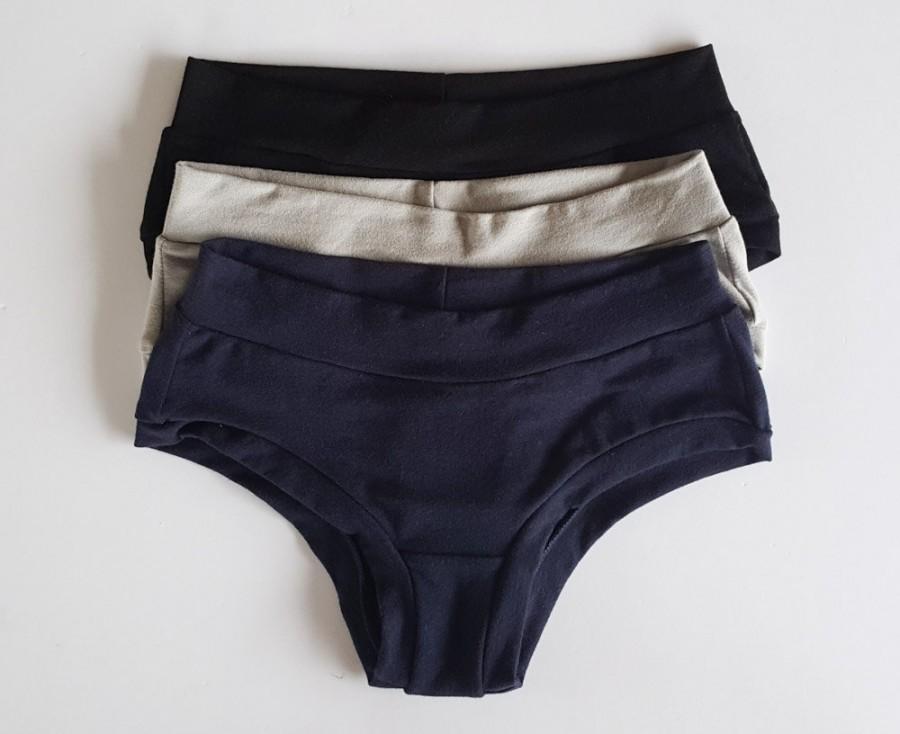 زفاف - Organic Underwear Set / Organic Cotton Panties Underwear / Lingerie Gift for Christmas / Bamboo Lingerie /Bridesmaid Gift Set / CHEEKY BREIF
