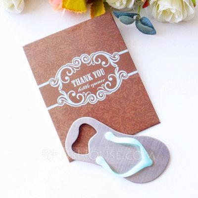 Mariage - Beter Gifts® Flip Flop Bottle Opener in Thank You Giftbag Wedding Favors (Sold in a single piece) - JJ's House