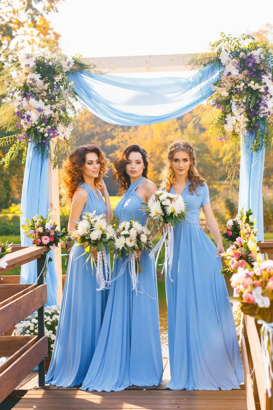 Hochzeit - Trendy bridesmaid dress, bridesmaid gown, Maxi Convertible Dress,prom dress, for photo shoot,infinity dress,maternity dress, wedding,sale