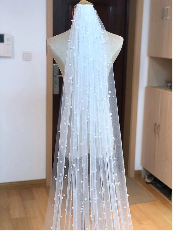 Mariage - Paradise Veil with Pearl detail