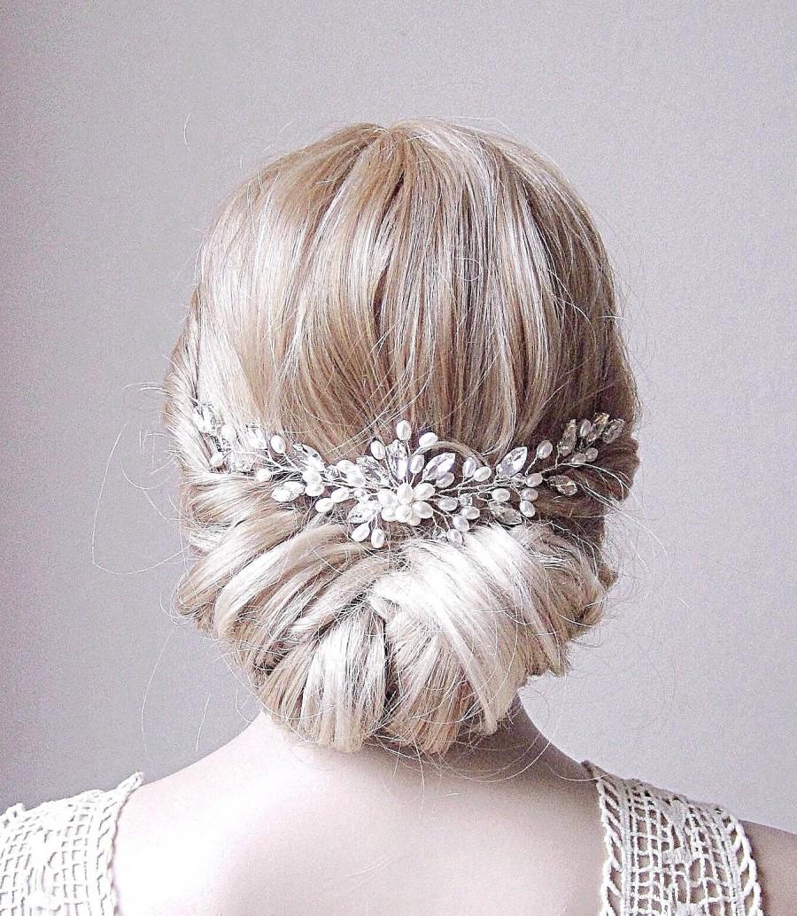 زفاف - Bridal hair comb,Hair vine,bridal hair vine,wedding hair piece, bridal hair piece,bridal hair accessory, crystal hair vine