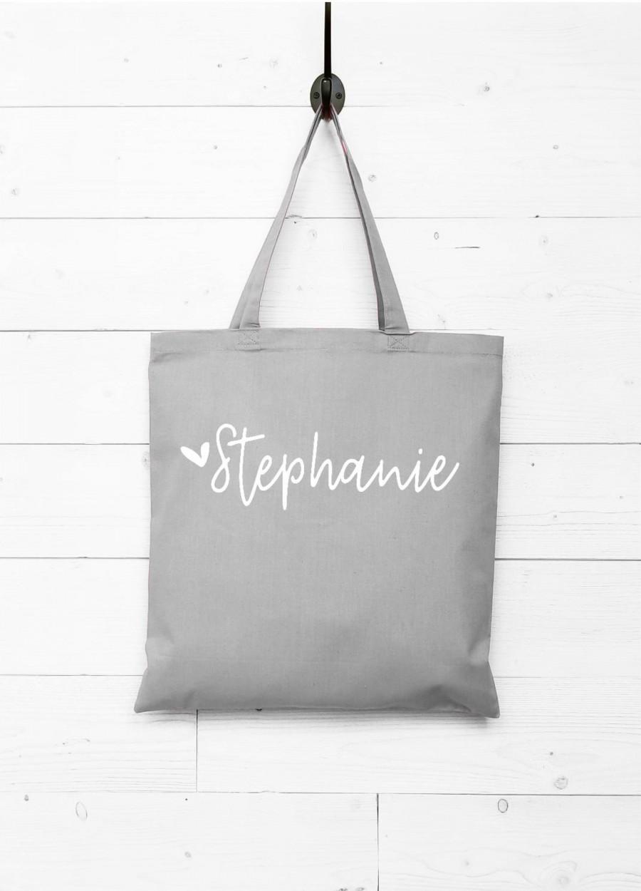 Свадьба - Personalized Tote Bag, Bridesmaid Tote Bag, Will You Be My Bridesmaid Proposal, Monogram Tote Bag, Bridesmaid Thank You Gift Bag