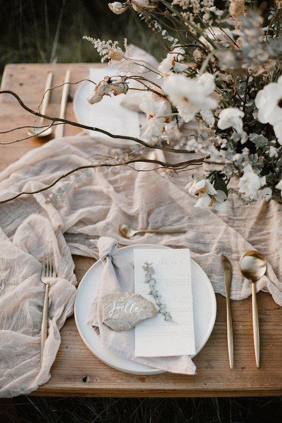 Свадьба - Cheesecloth Cotton Gauze Wedding table runner Rustic table cloth Farm table Wedding centerpiece gauze backdrop Boho Table cloth  Nude