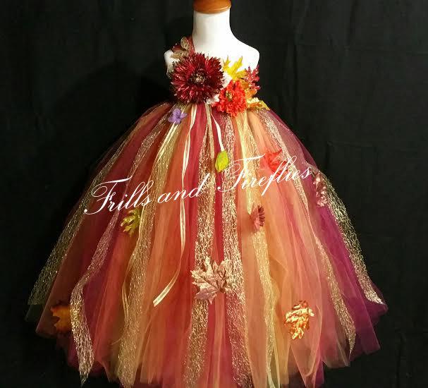 زفاف - Woodland Fairy Dress / Festival Clothing / Flower Girl Dress / Princess Dress / Girls Dresses / Formal Dress / Bridesmaid Dress /Fairy Dress