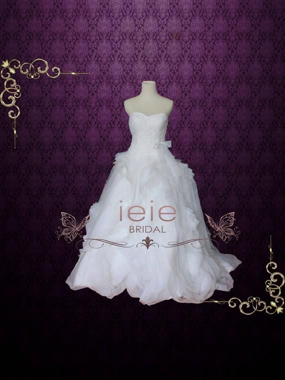زفاف - Organza Ruffle Wedding Gown A Lighter Version Of Diana
