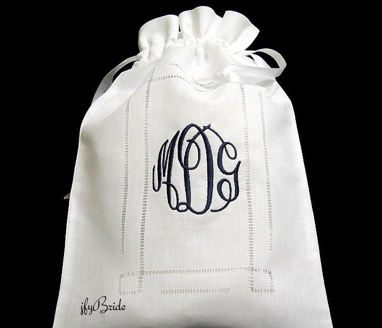 زفاف - Lingerie bag personalized with monogram Bridal shower gift for her jfyBride Style 9843