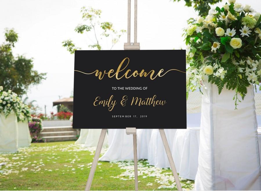 Mariage - Welcome Sign Template 