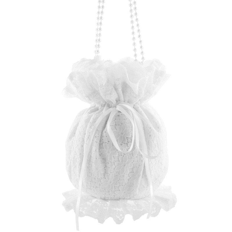 Hochzeit - wristlet purse white clutch bride bag bridal bag wedding clutch bag white  clutch bag  satin lace bride pompadour victorian white 1555