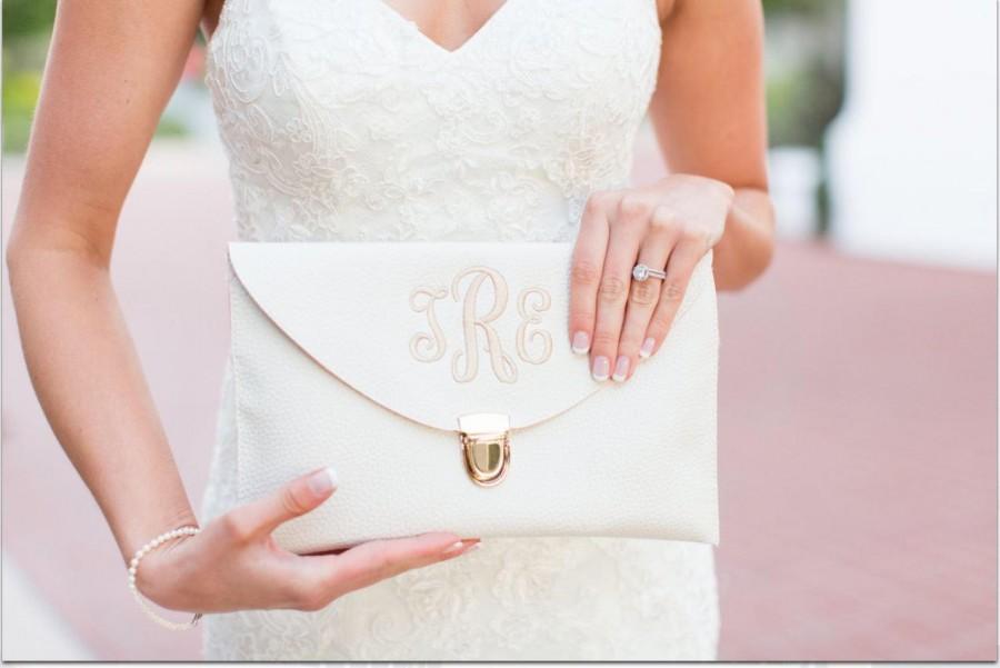 Свадьба - Personalized Envelope Clutch 