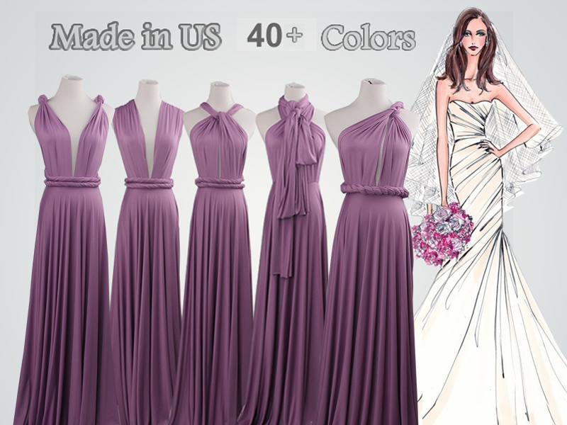 Lavender Long Bridesmaid Dress Infinity ...