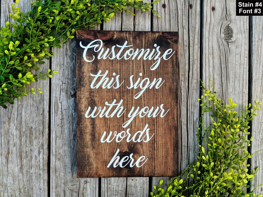 Wedding - Quote Sign. Personalized Wedding Sign. Personalized Sign. Custom Wood Sign. Rustic Wood Sign. Custom Wedding Sign. Custom Wooden Sign.