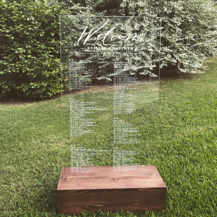 Acrylic Seating Chart Stand