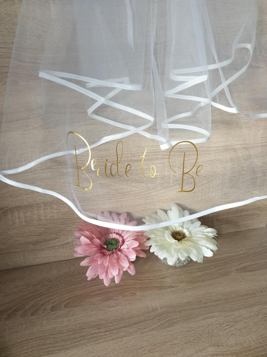 Hochzeit - Personalised Veil - Bride to Be