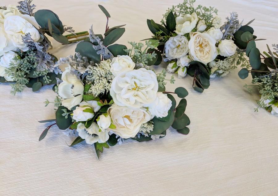 زفاف - Wedding Bouquet, Bridesmaid Bouquet, Wedding Flowers, Silk Flower Bouquet, Silk Flowers, Bouquet, Flower Bouquet, The Faux Bouquets