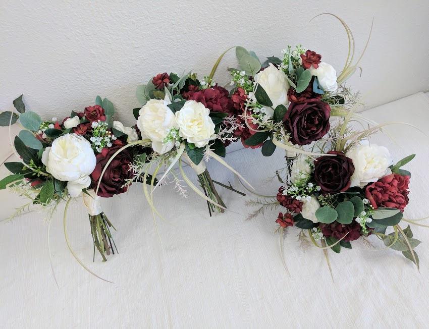 Свадьба - Wedding Bouquet, Bridesmaid Bouquet, Wedding Flowers, Silk Flower Bouquet, Silk Flowers, Bouquet, Flower Bouquet, The Faux Bouquets
