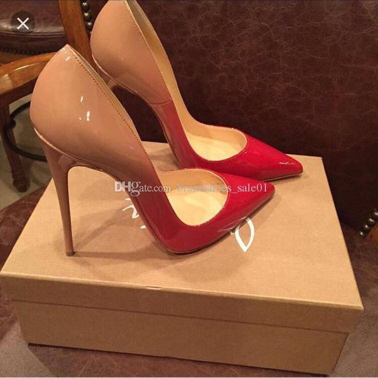 Hochzeit - Stiletto Heel Brand Red Bottom Sexy Woman Dress Shoes Sandals High Heeled Wedding Shoes Pointed Toe Fashion Single High Heel 12cm 10cm 8cm Green Shoes Wedding Italian Shoes Online From Brandshoes_sale01, $35.14