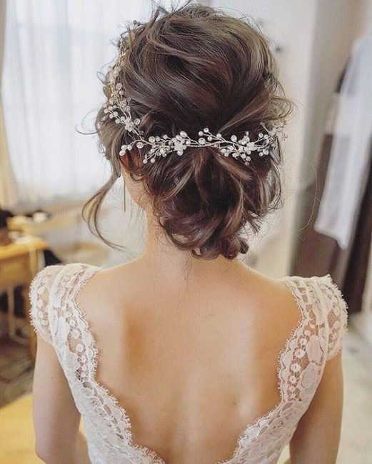 Свадьба - Crystal Bridal Hair Vine ARIEL Extra Long Hair Vine Wedding Hair Wreath Bridal Headpiece Wedding Jewelry Pearl Vine Bridal Rose Gold