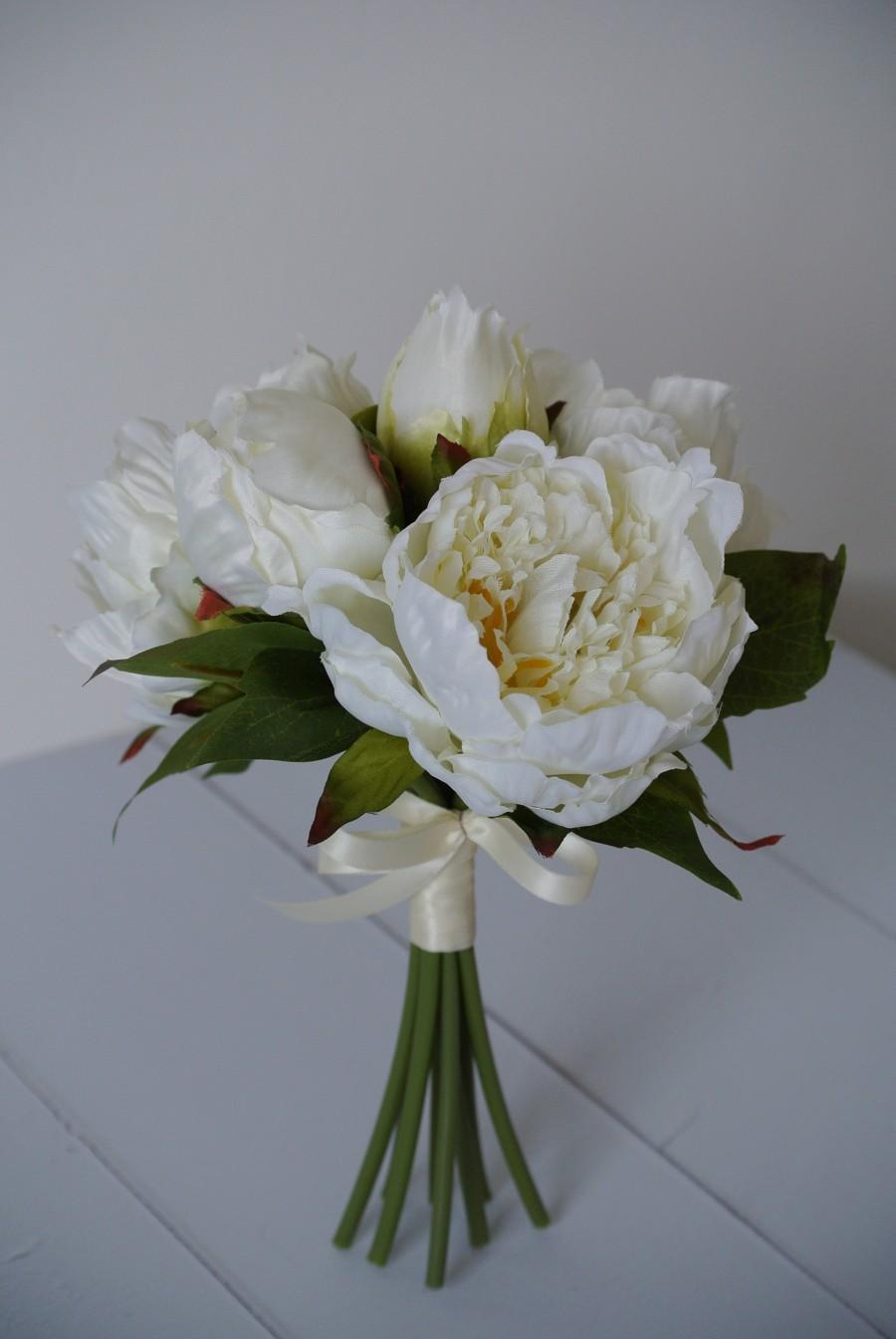 زفاف - Bridesmaid Peony bouquet
