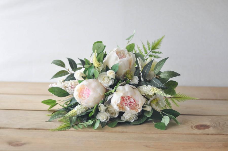 Hochzeit - Lush Whimsical Silk Bridal Bouquet 