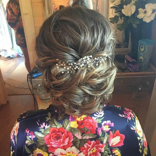 Hochzeit - Wedding Hair Vine, Bridal Hair Accessory, Wedding Hair Accessory, Hair Jewellery, Prom Hair, 'Ella' Ready to Ship 6" length