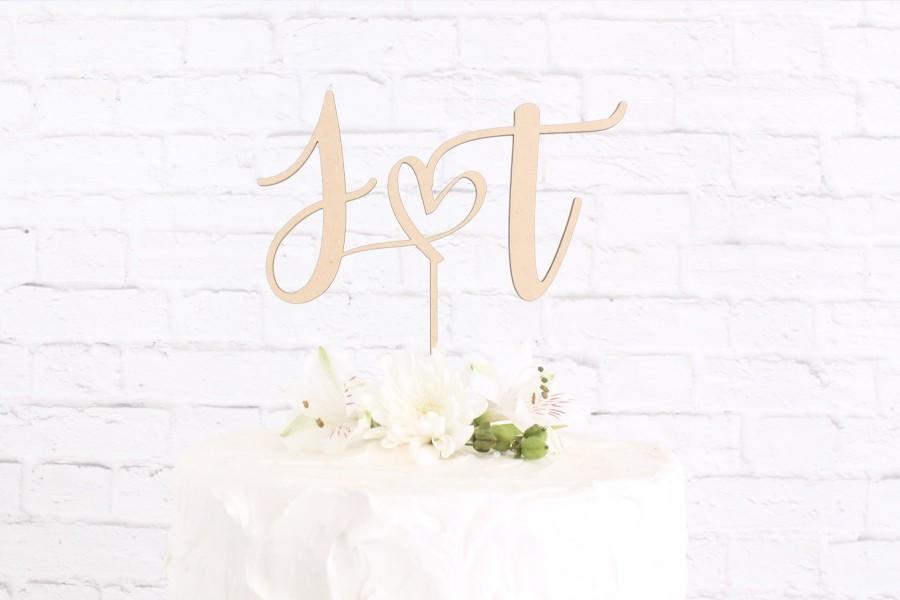 Hochzeit - Initials Cake Topper, Wedding Cake Topper, Cake Topper for Wedding, Personalized Cake Topper, Custom Cake Topper