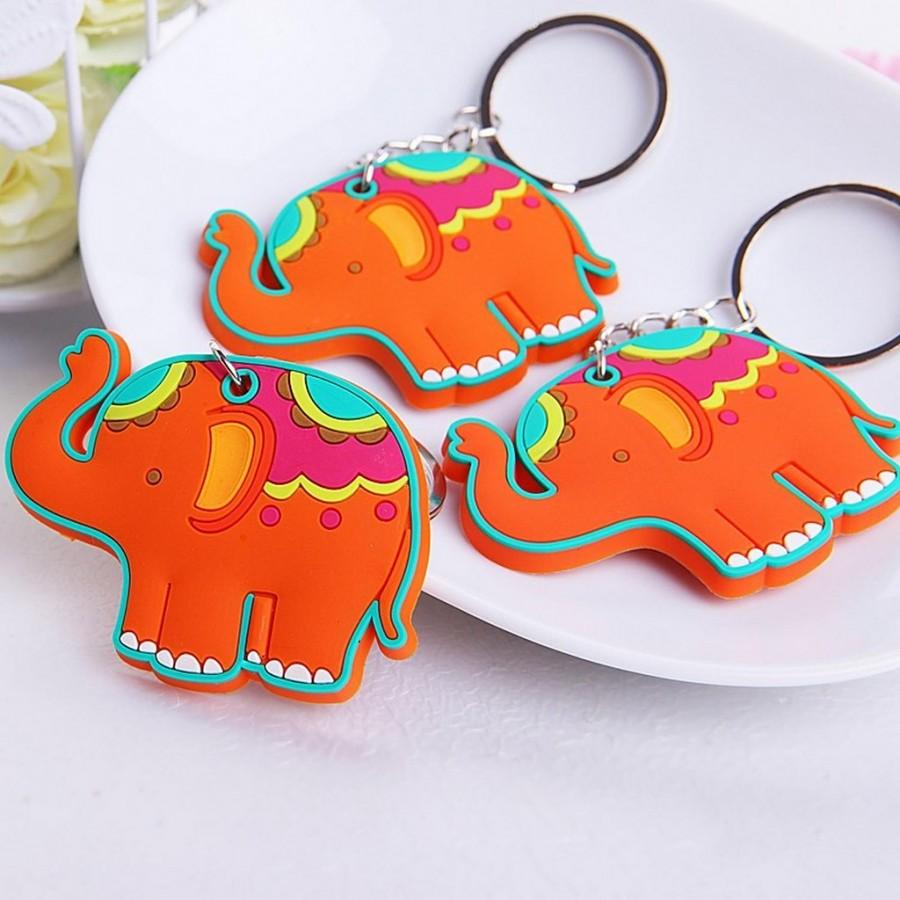 زفاف - #beterwedding  Lovely Elephant Pendant Key Chains Birthday Gift Party Favors