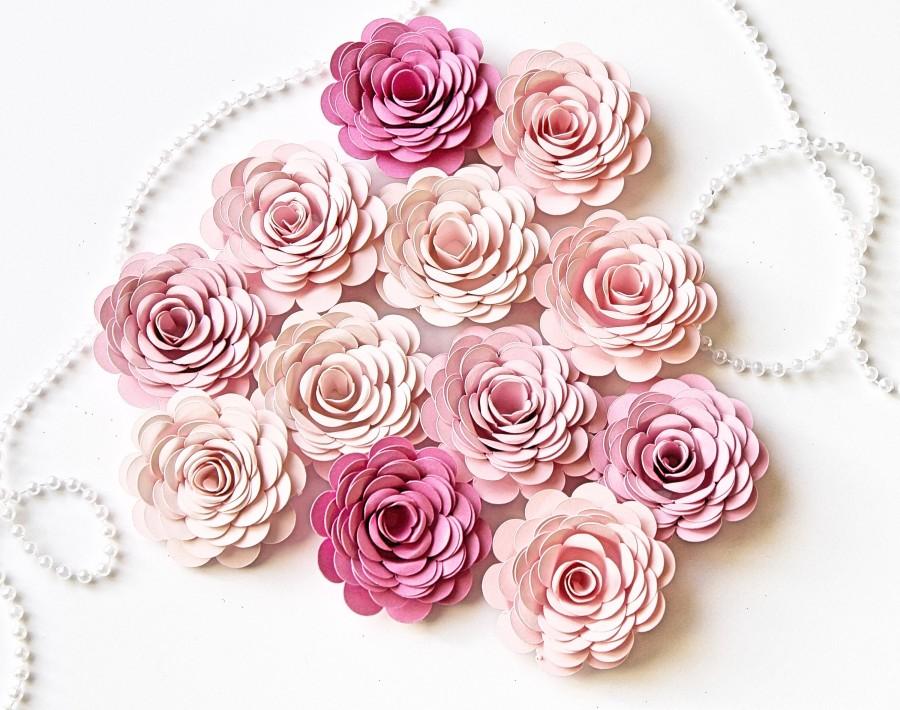 زفاف - Bulk Paper Flowers - Small Paper Flowers - Pink Wedding Table Decor - Loose Paper Flowers - DIY Craft Project