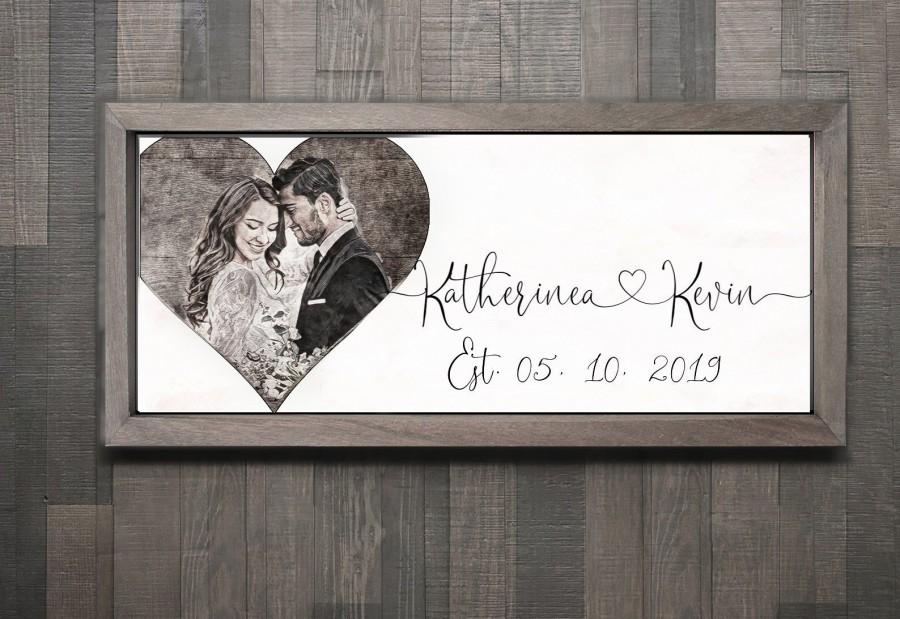 Mariage - Personalized Wedding Gift for Couple Anniversary gifts for Men Gift Bridal Shower Gift Anniversary gifts for Boyfriend Gift Engagement Gift