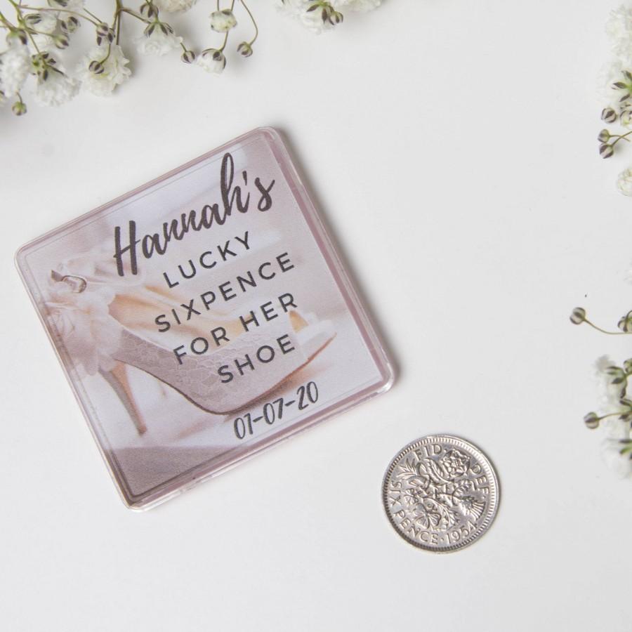 Hochzeit - Lucky sixpence for the bride / groom  