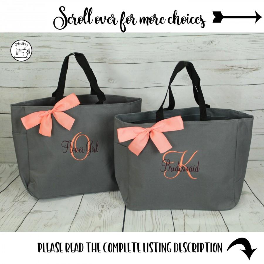 Mariage - Personalized Cheer Dance Beach Bridesmaid Gift Tote Bag- Bridesmaid Gift- Personalized Bridemaid Tote - Wedding Party Gift - Name Tote-