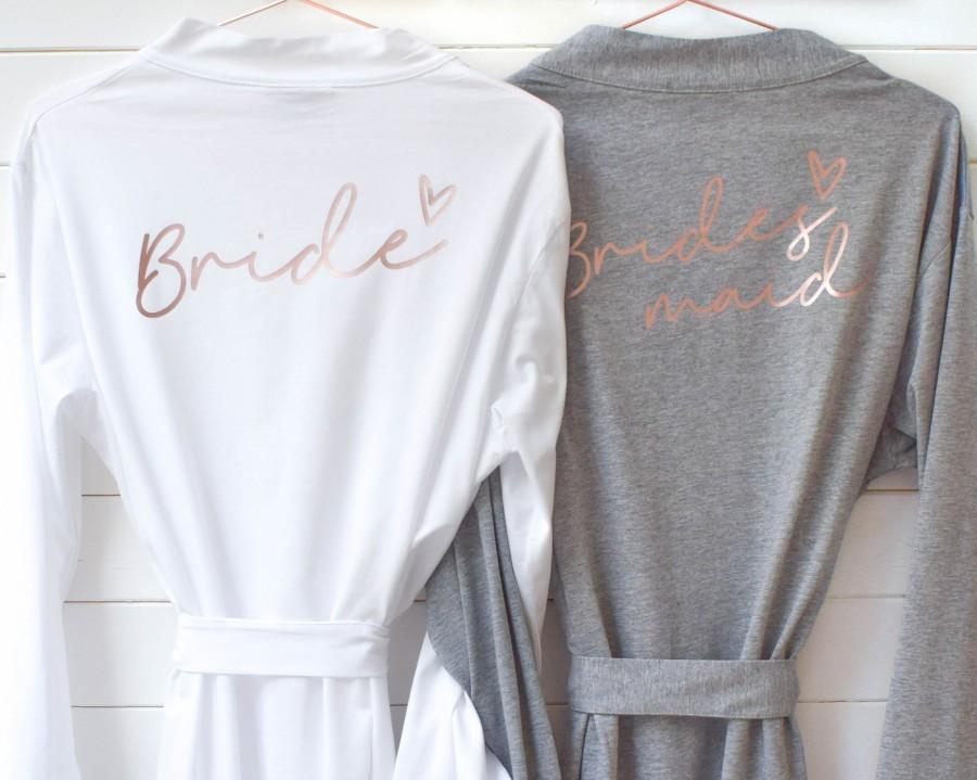 Wedding - Wedding Robes - Bridal Dressing Gowns - Hen Party - Bachelorette Party - Bridal Present - Kimono - Bride Bridesmaid Maid of Honour Robes