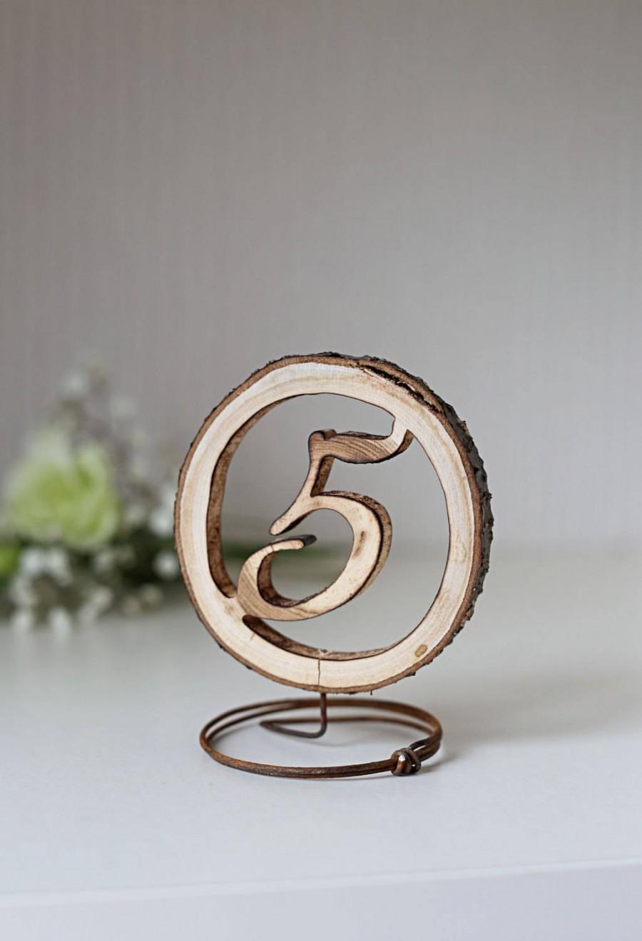 Mariage - Table numbers for wedding, rustic table numbers, free standing table numbers, table numbers, wedding table numbers, event table numbers